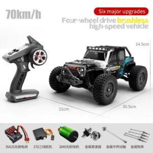 Rc Cars 1:16 Off Road 4x4 High Speed 75 km Drift Monster Truck Blue